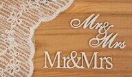 Чипборд "Mr&Mrs"